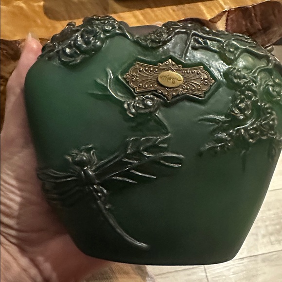 Rare Maya Evangelista Boho Frost Dragonfly Resin Shoulder Bag Beaded chain Strap - Picture 7 of 7